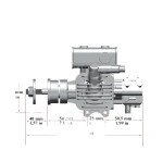 Rcgf Stinger 26cc Se Gasoline Engine 2 Cycle Piston Value Type Support 1608 1610 1708 1808 Prop for Rc Airplane Fixed-wing